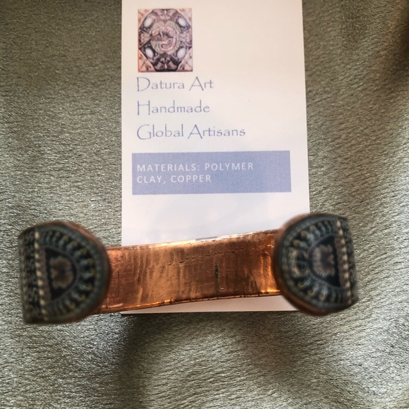 Scarab Copper Cuff - Picture 5 of 8